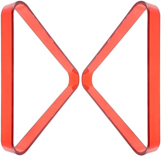 Biljart Rekken - Pooltafel Accessoires - Spel Organisatie - Duurzaam PC Materiaal - 2 Stuks - Rood — afbeelding 2