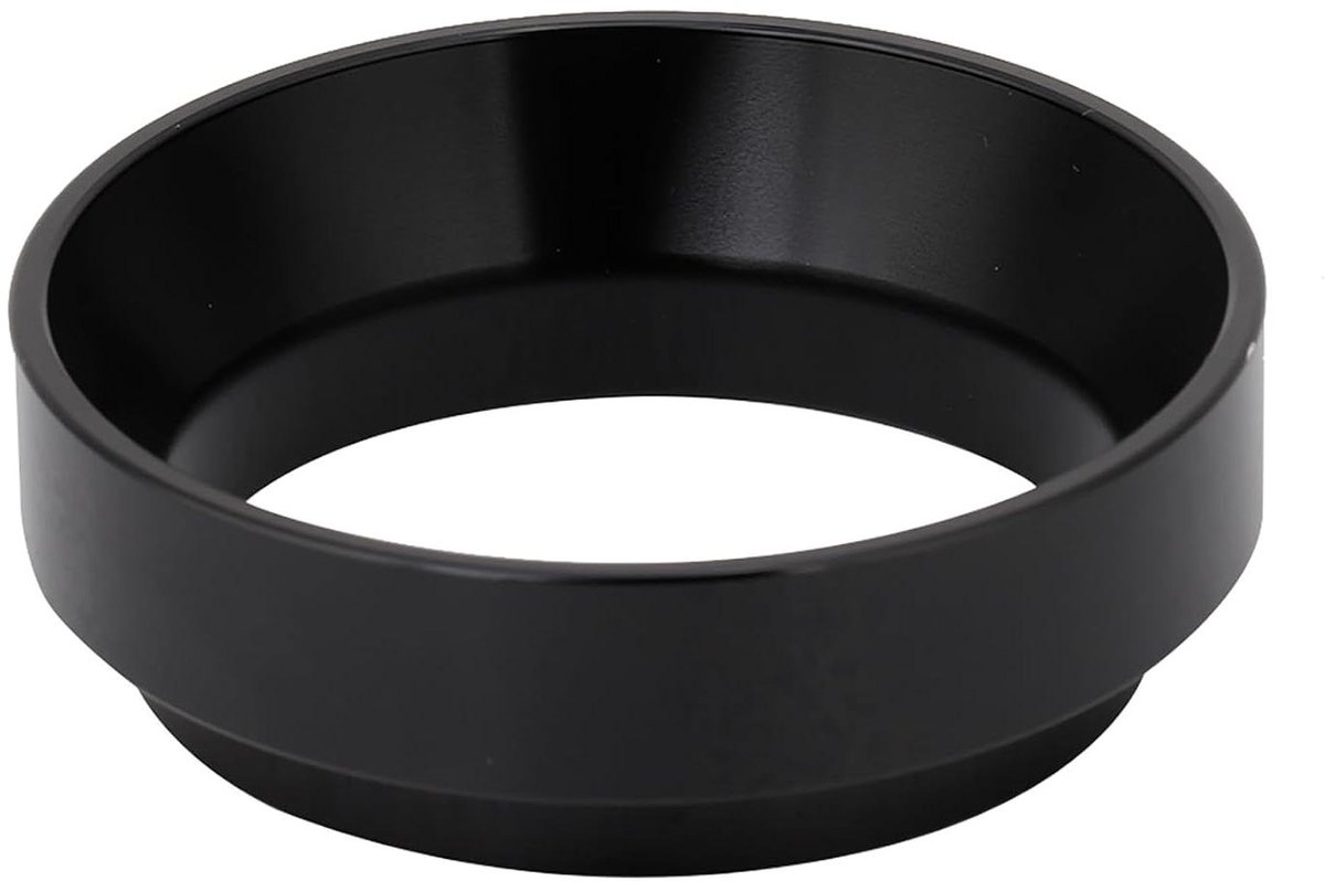 Koffie Doseerring - Doseertrechter Koffiezetapparaat - Nauwkeurig Koffie Doseren - Universele 58mm Pasvorm - 58 mm - Zwart