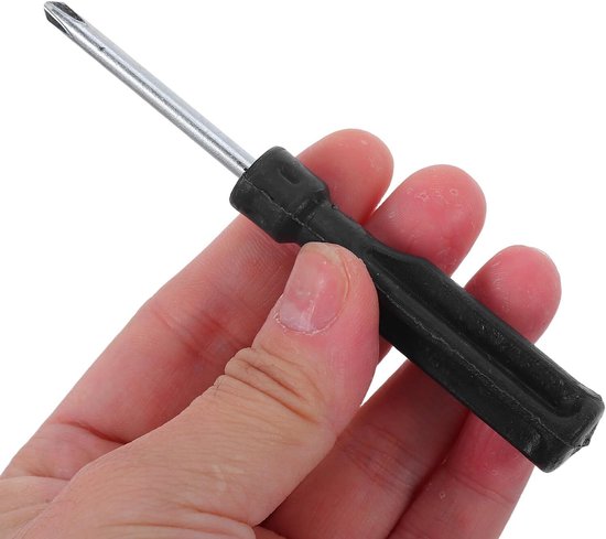 Bandenreparatieset - Lekke Band Reparatie - Onderweg Repareren - Rubberen Schroefnagels - 11 cm - Zwart — afbeelding 5
