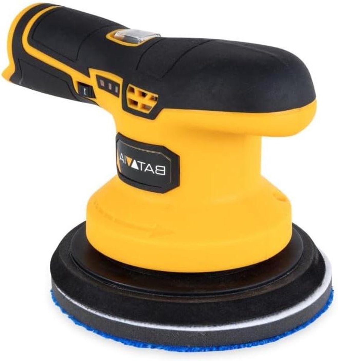 Accu Polijstmachine - Schuurmachine Polisher - Kleine Oppervlaktes Behandelen - Excentrische Beweging - 150 mm - Grijs