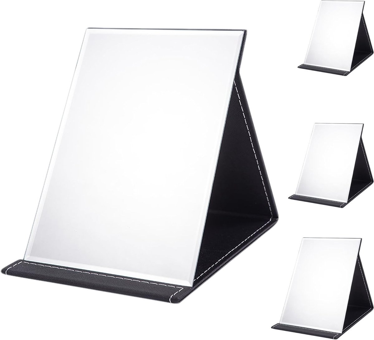 Vouwbare Reismirror 21 x 15 cm, Makeup Spiegel met Meerdere Hoeken, Compact en HD Kwaliteit