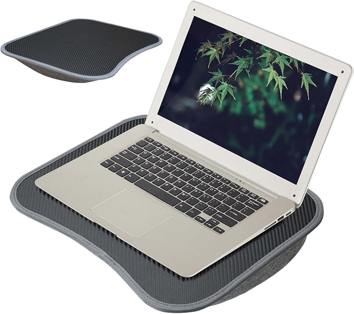 Laptop Schootbureau - Werkbureau Tafel - Comfortabel Werken - Hittebestendig Paneel - 39 x 29 cm - Zwart