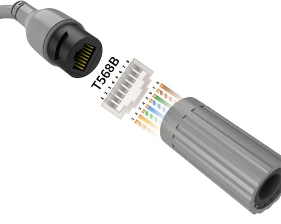 SPX Naar RJ45 Adapterkabel, voor Kabel 1200Mbps RJ45 1 RJ 2 Connector Uitbreidingsadapters voor Satellietschotel