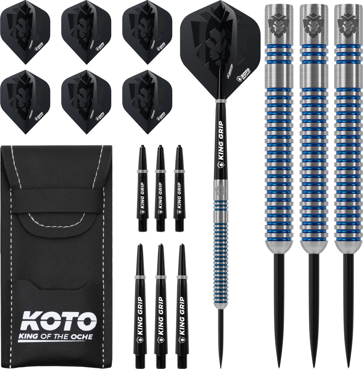 KOTO - Sting Blue Electro - 90% Darts - 22G - Blauw - Stevige Ringgrip