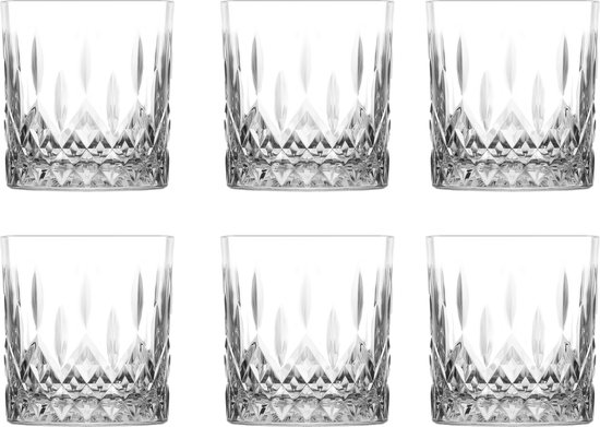 Mammoet - Rose - Waterglas - 6 stuks - 33 cl - Transparant glas - Glazenset