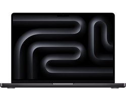 Apple MacBook Pro Apple M M4 Pro Laptop 36,1 cm (14.2") 24 GB 512 GB SSD Wi-Fi 6E (802.11ax) macOS Sequoia Zwart