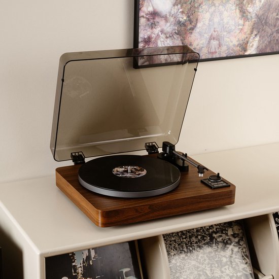Lenco Platenspeler - Volledig automatische Platenspeler - Bluetooth en Voorversterker - LBTA-165WD - Hout — afbeelding 5