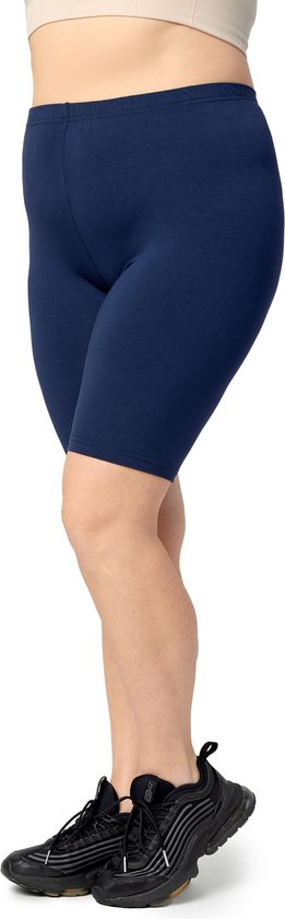 Merry Style Dames Grote Maten Leggings - Kurze - Viscose - Sportbroek - MS-MS10-450-LE - Marineblauw - 3XL