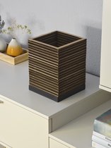LEDVANCE tafellamp Decor Cardboard Vierkant bruin van golfkarton, lichtgewicht, E27, 200 mm diameter , lampenkap van gerecycled materiaal, duurzaam dankzij vervangbare lichtbron, eenvoudig te installeren