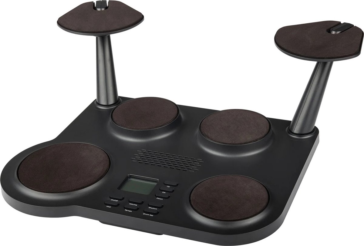 Elektrisch drumstel Met 10 geluiden 10 ritmes 6 pads 2 voetpedalen en 1 paar. bol