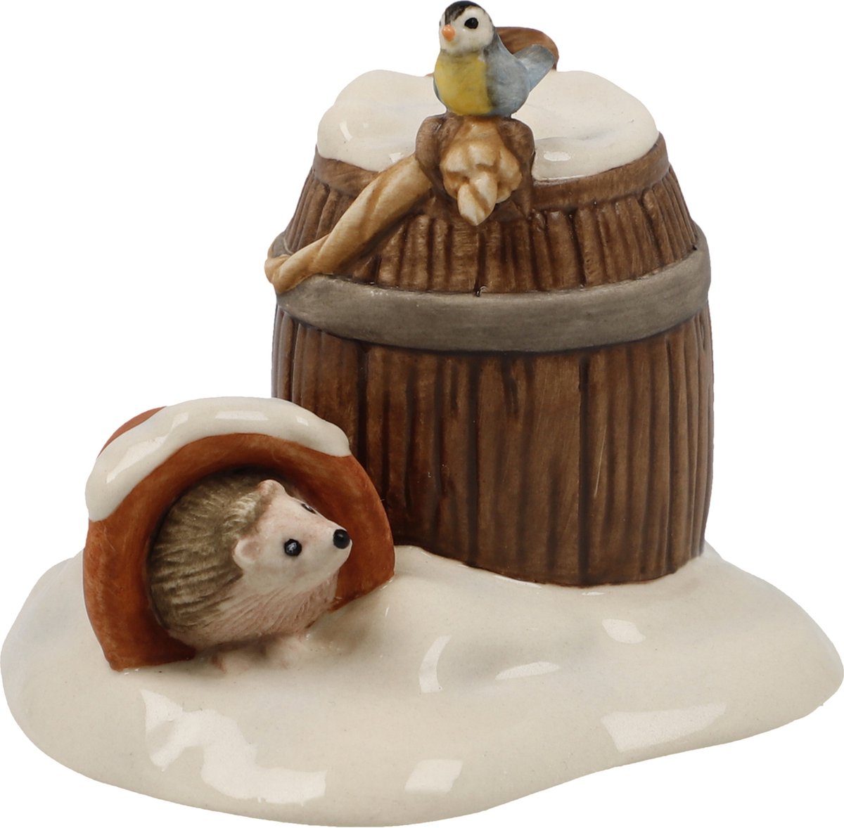 Goebel - Kerst | Decoratief beeld Kleine schuilplaats | Aardewerk - 7cm