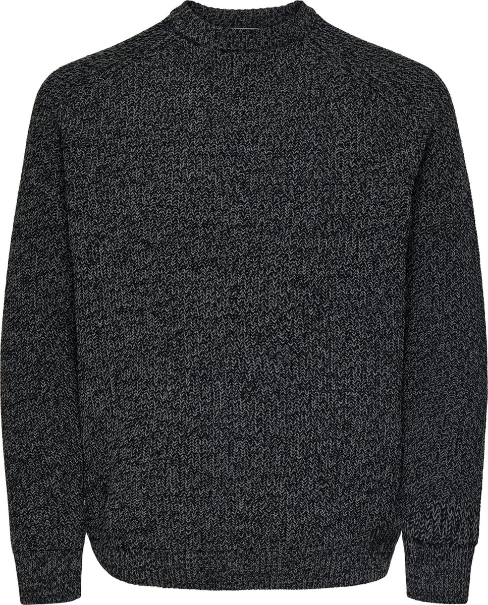 ONLY&SONS ONSJOIN RLX LS RAGLAN KNIT Heren Gebreide truien Zwart