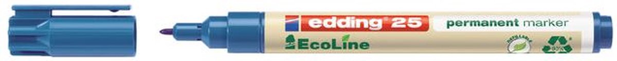 Viltstift edding 25 eco rond 1mm blauw | 10 stuks
