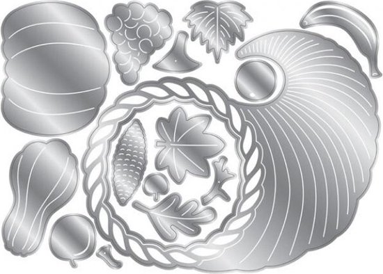 CC - Clearstamp/Snijmal - Shaped Cards - Fall&Halloween - Cornucopia