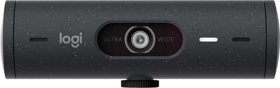 Logitech Brio 500 Full HD Webcam met auto light correction, Show Mode, Dubbel ruisonderdrukkende microfoons, Privacy cover, werkt met Microsoft Teams, Google Meet, Zoom, USB-C-kabel - Grafiet