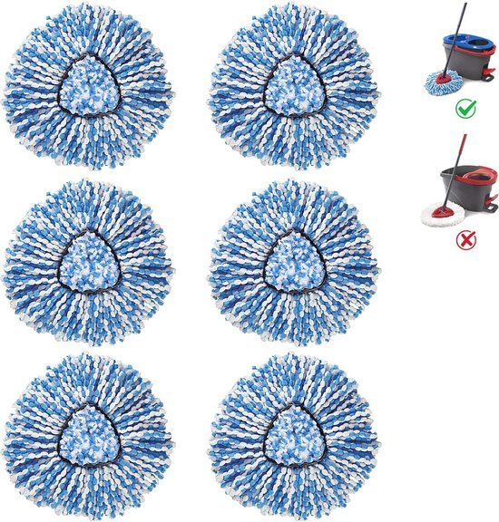 BODYA Rode Driehoekige Spin Mop Hoofd Base Vervanging