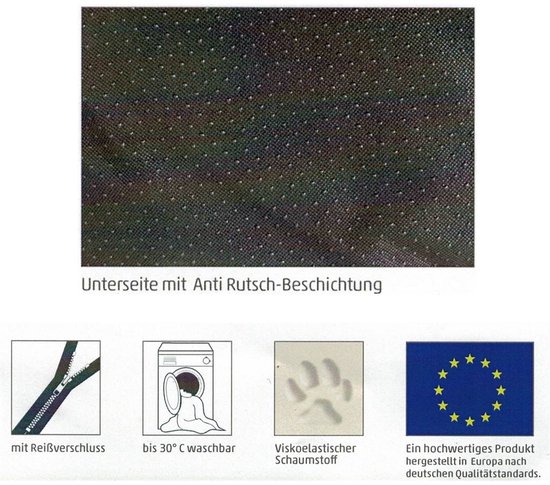 Sun Garden Lou Orthopedisch Hondenkussen 80x55x5cm Antraciet