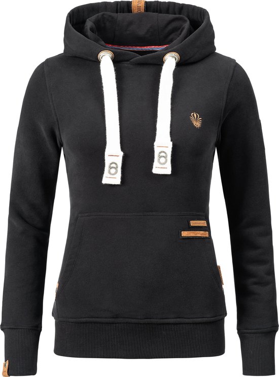 MARIKOO B915 Damesvest met capuchon voor het tussenseizoen, gewatteerd vest, geel, XS