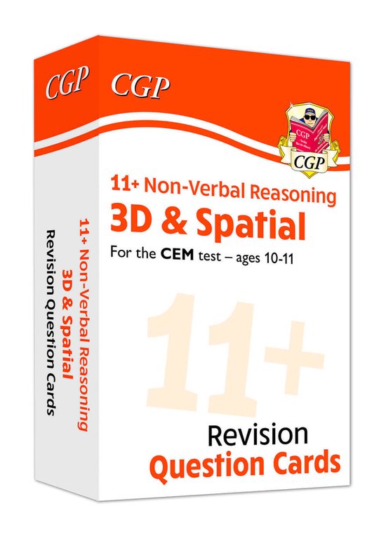 New 11+ CEM Revision Question Cards: Non-Verbal Reasoning 3D ... - cover