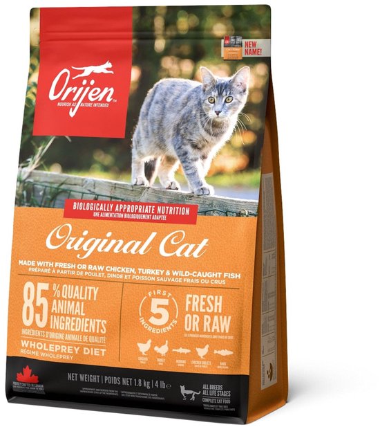 Orijen Whole Prey Cat & Kitten - Kip & Kalkoen - Kattenvoer - 1.8 kg
