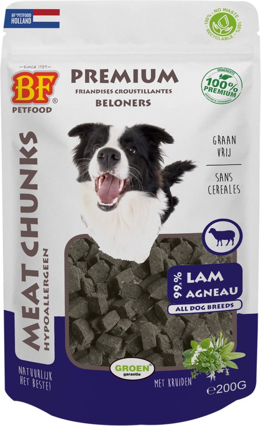 BF Petfood Meat Chunks Lam - 200 gr