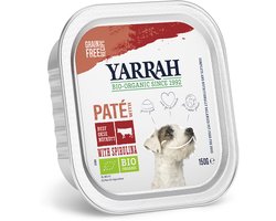 Yarrah Bio Hondenvoer Paté Rund & Kip 150 gr