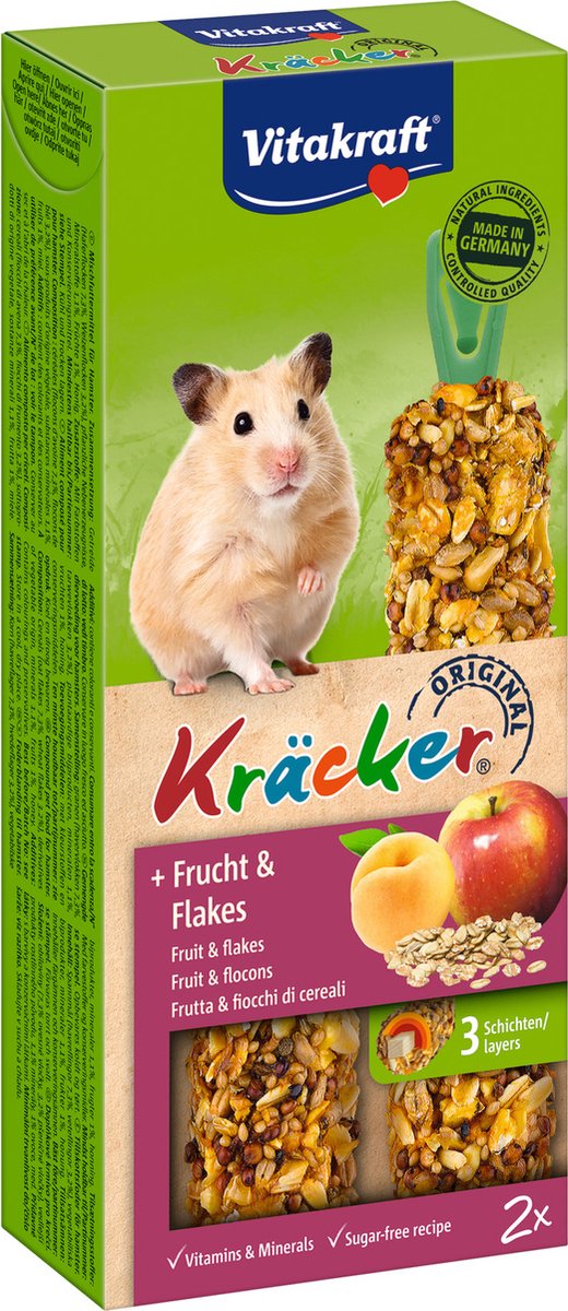 Vitakraft Hamsterkracker - Fruit - Hamstersnack - 2 St