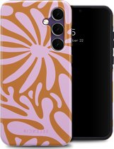 Selencia Coque adaptée pour Samsung Galaxy S24 FE – Selencia Vivid Backcover – Modern Bloom Pink