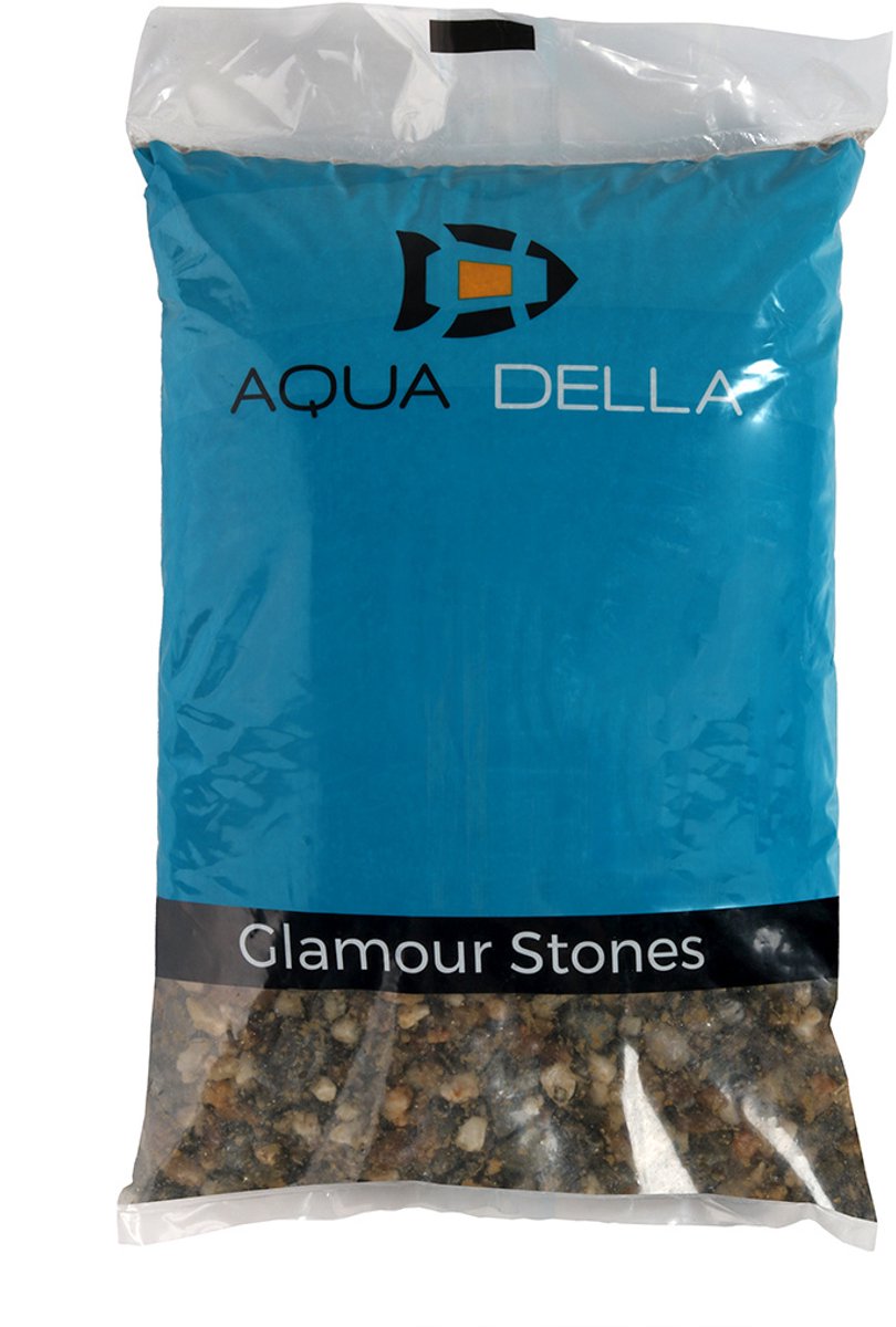 Aqua Della - Aquariumbodembedekking - Vissen - Aquariumgrind Dark Coarse 3-6mm - 10kg - 1st