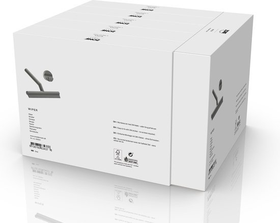 essuie-douche 21x17cm silicone gris