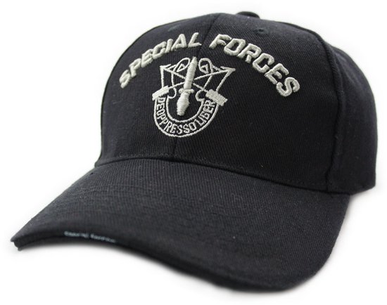 Fostex Garments - Baseball cap Special Forces (kleur: Zwart / maat: NVT)