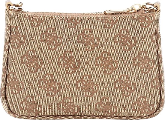 GUESS Sac à main Sac de soirée Orlina Daily Pouch Latte Logo Marron clair
