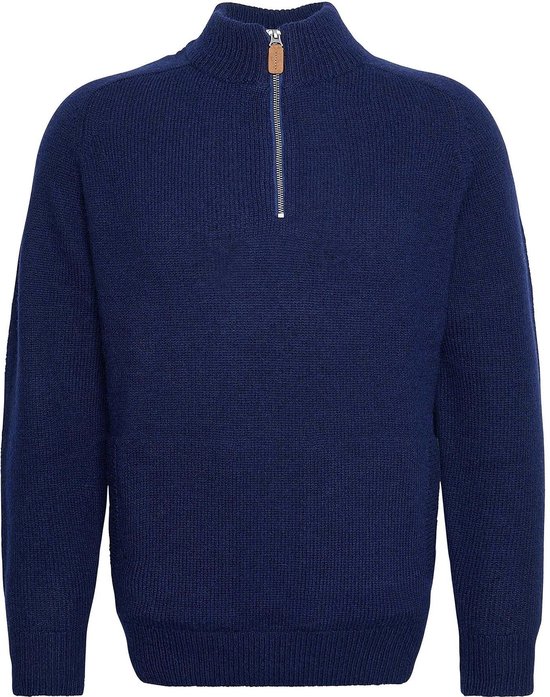Barbour Talder Zip Vest Wol Donkerblauw - Maat S - Heren