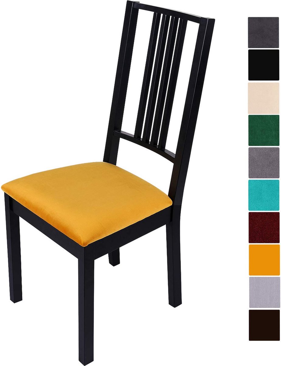 JGS ® Zachte en Elegante Stoelhoezen voor Eetkamerstoelen, Set van 2
