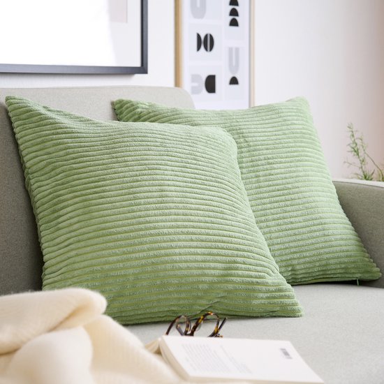 Zachte Decoratieve Kussenhoes 50x50 50x80 70x70 cm 2 Pack kussenslopen 60x70 Donker Licht Grijs Corduroy Decoratieve Kussenhoezen Zacht Boho Gestreept Kussenhoezen Modern Boerderij Home(1343,50x90 CM