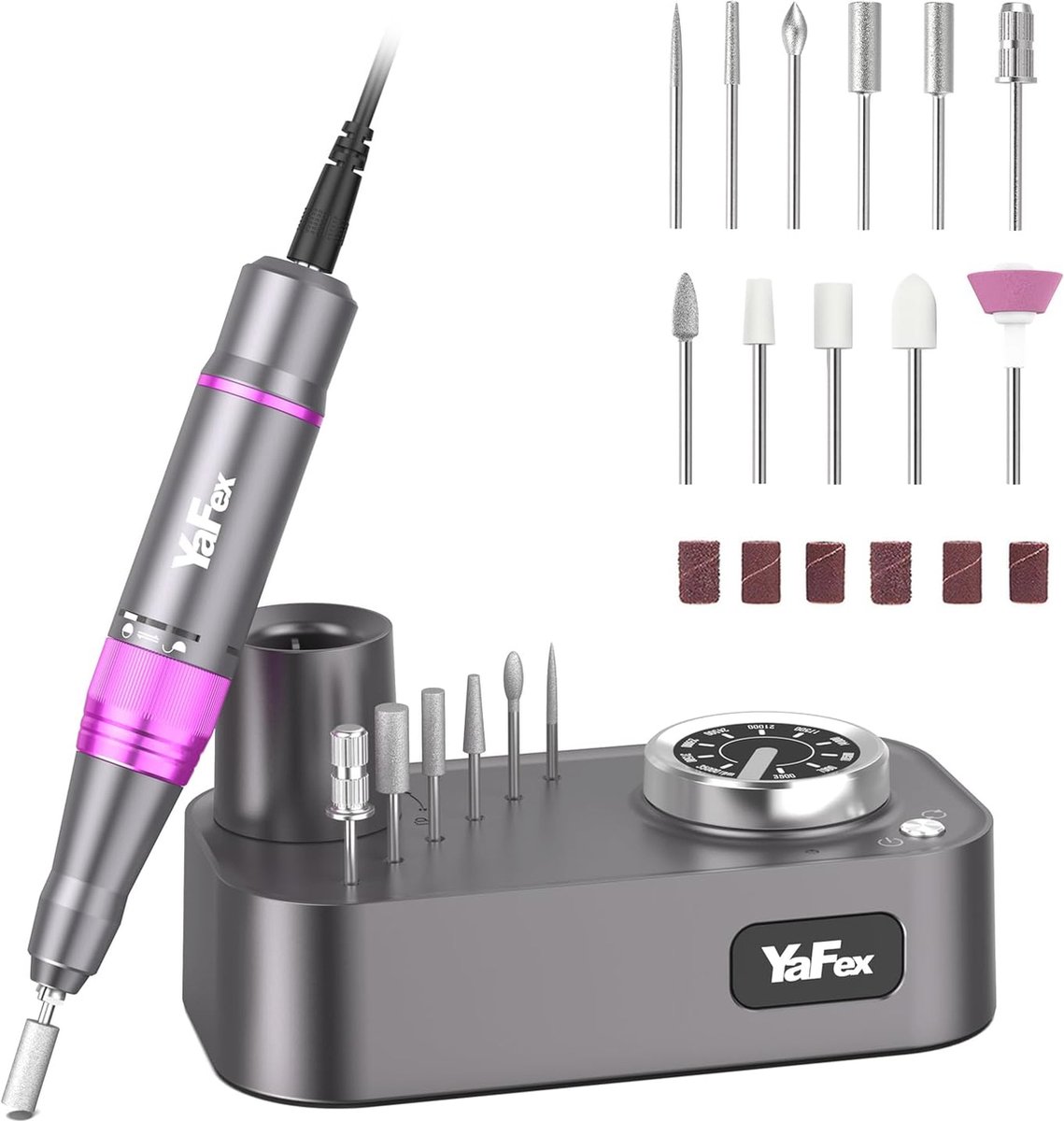 Professionele Nagelfrees voor Gelnagels - 35.000 omw/min, 11-in-1 Elektrische Nagelvijl voor Manicure en Pedicure