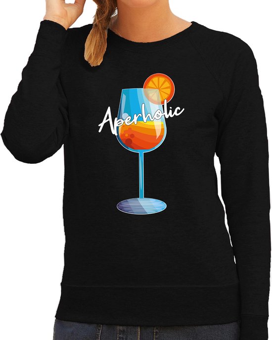 Bellatio Decorations Apres Apres pull de ski femme - aperholic - noir - sports d'hiver - Aperol - ski/snowboard L