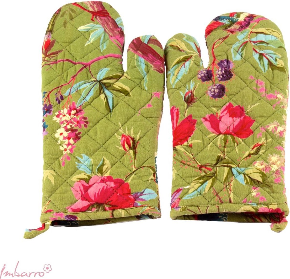 Imbarro Fashion & Home Paradise Ovenwanten Paradise Moss - set of 2 100 % katoen met ophanglus