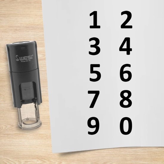 Jeu de tampons CombiCraft numéros 0 à 9 violet