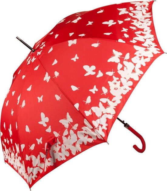 BiggDesign Windproof Paraplu - Dames Paraplu - Stormparaplu - Ø100cm - Rood