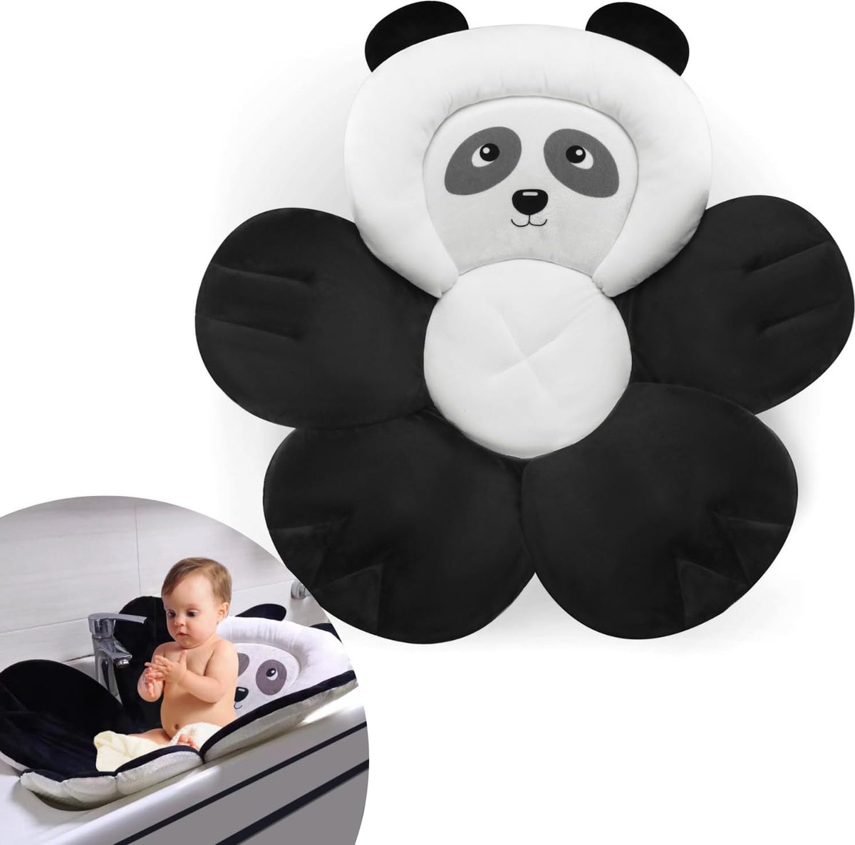 Goedkoopste JGS ® Veilige en Zachte Babybadmat voor Wastafel met Ondersteunende Bloemblaadjes