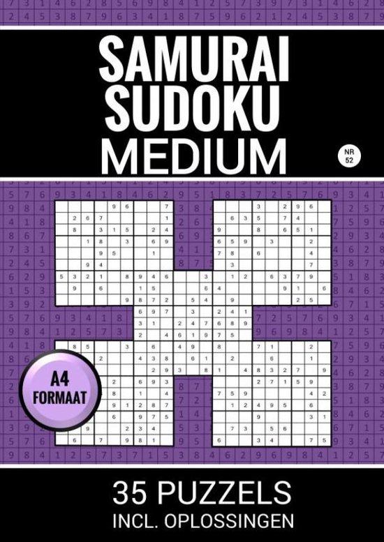 Samurai Sudoku - Medium - 35 Puzzels Incl. Oplossingen - Nr. ... - cover