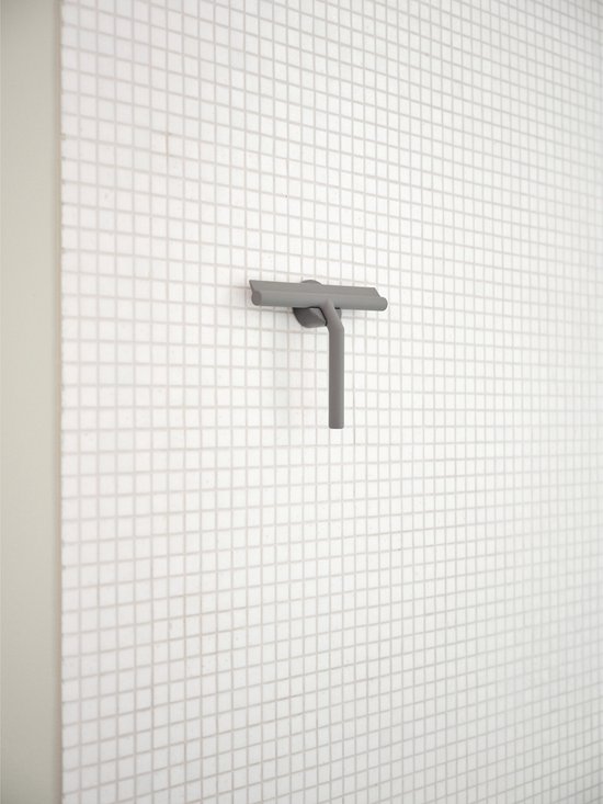 essuie-douche 21x17cm silicone gris