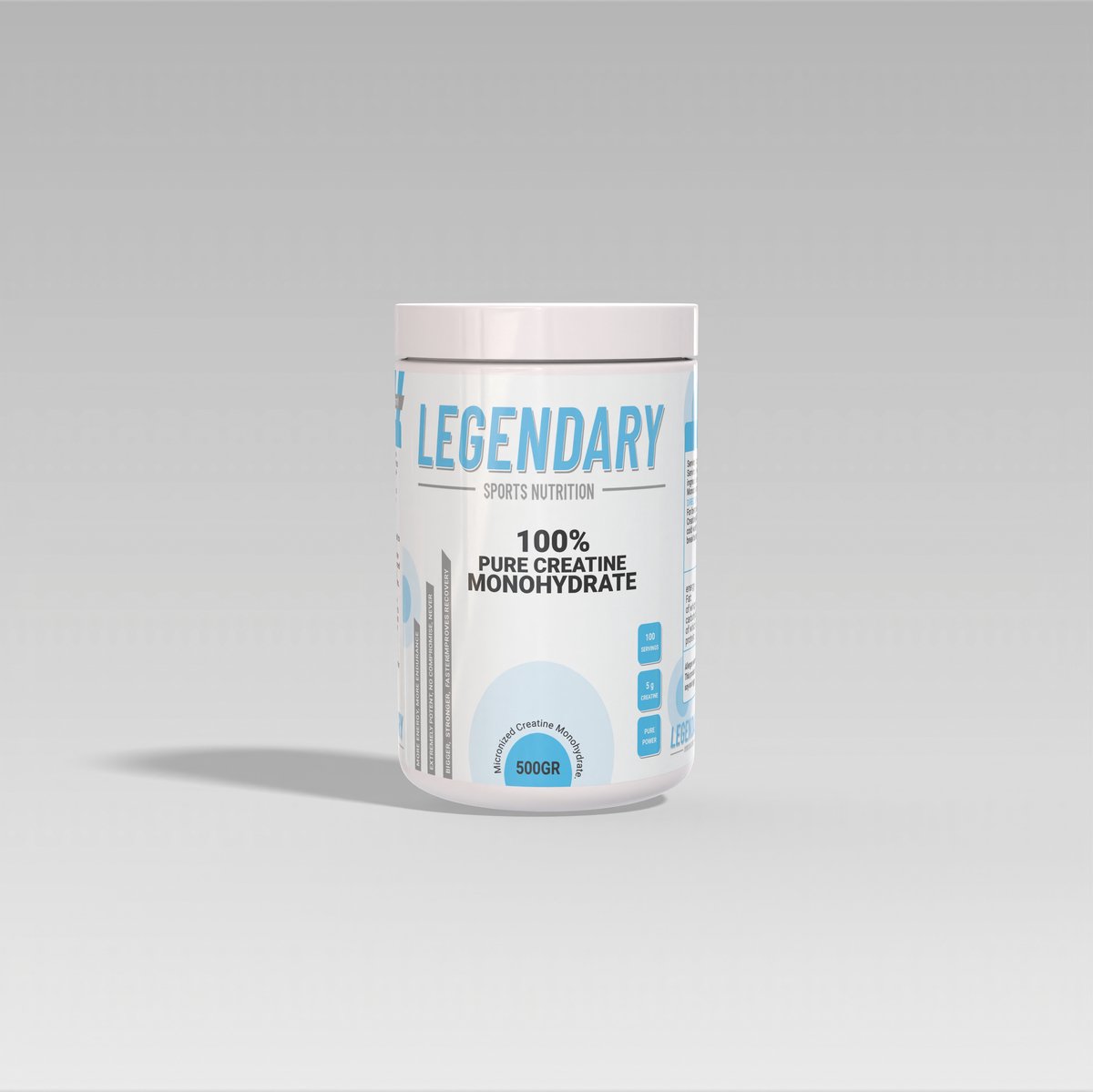 Goedkoopste Legendary nutrition | Creatine Monohydraat | Unflavoured | 500gr 100 servings | Prestaties | Duursport | Voetbal | Crossfit | Krachtsport | Body Building | Fitness | Energie | Herstel | Nutriworld
