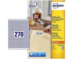 Huismerk Avery L4730-REV-25 Afneembare Etiket