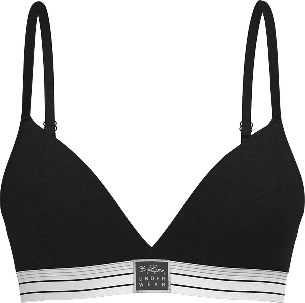 Björn Borg Bjorn Borg Katoenen triangle BH - katoenen Dames bralette zonder vulling - Niet voorgevormd - XXL - Zwart