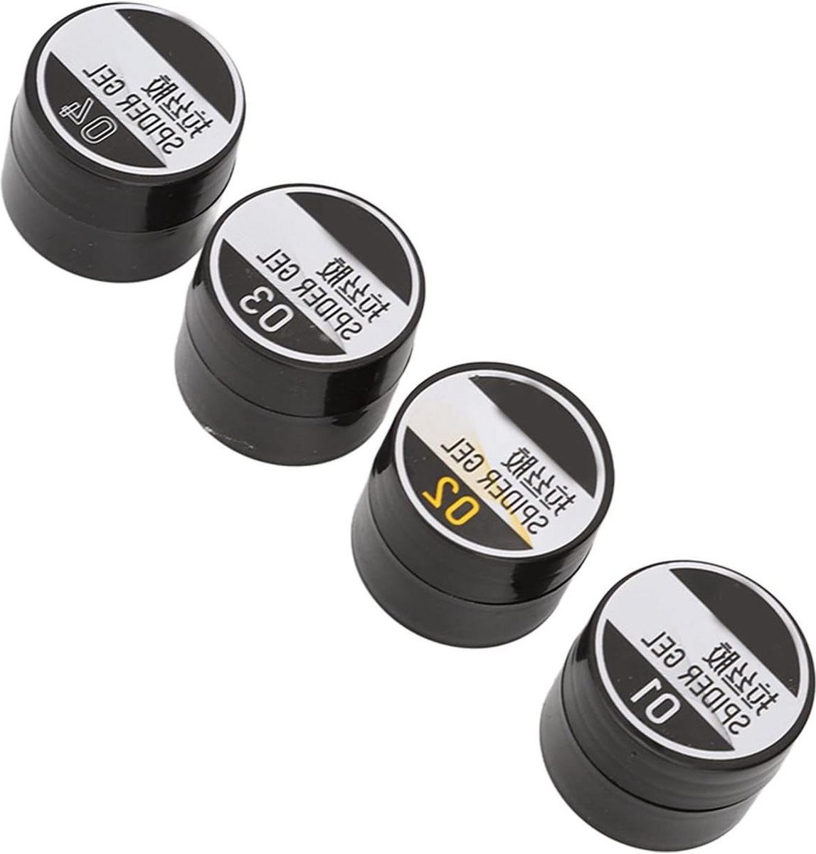 Goedkoopste 4-delige Set Kleurrijke Nail Tips Lijm - Gel Elastic Nail Art Manicure. .