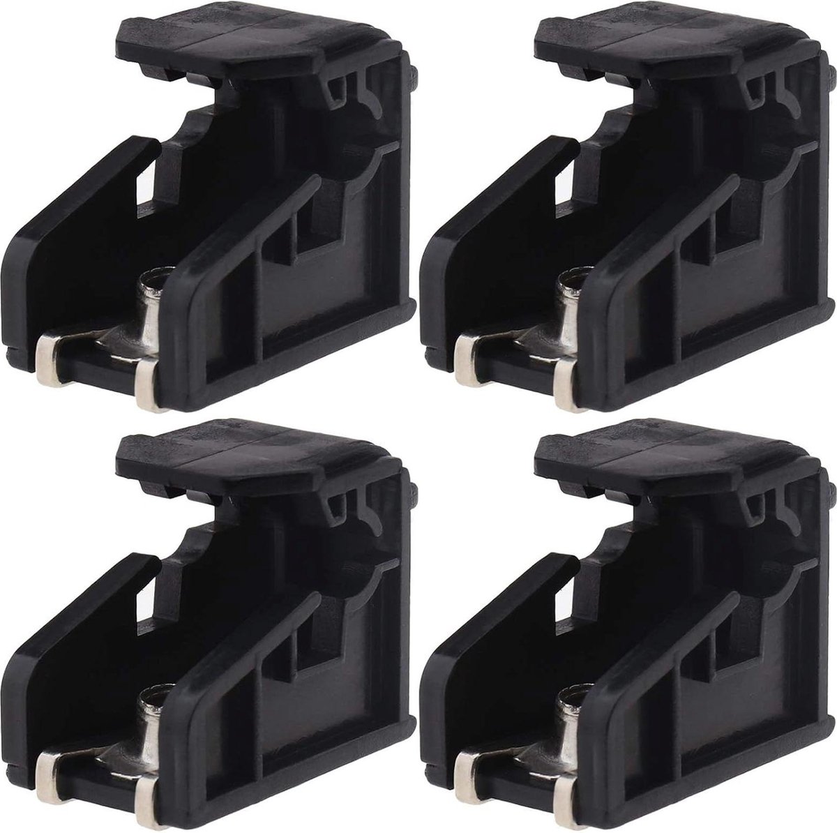 4 stuks Koplamp Montage Clip Compatibel met Volkswagen Polo 2009-2018 - Plastic Beugel-Zwart - Koplampclip-Vervanging .