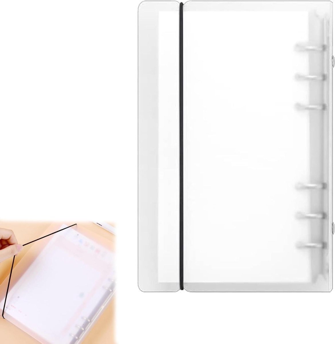Contetn in html zacht pvc navulbaar A5/A6/A7 notitieboekhoes - losse vellen (A5) .