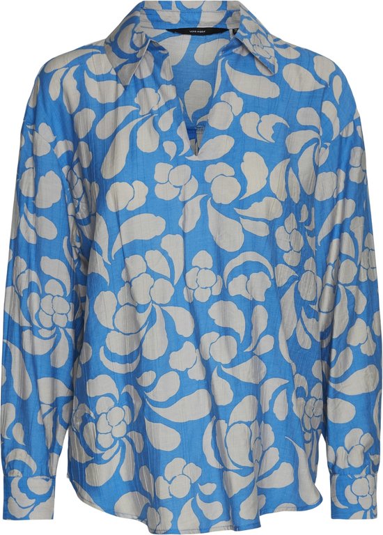 Vero Moda oversized shirt in light blue and white stripe